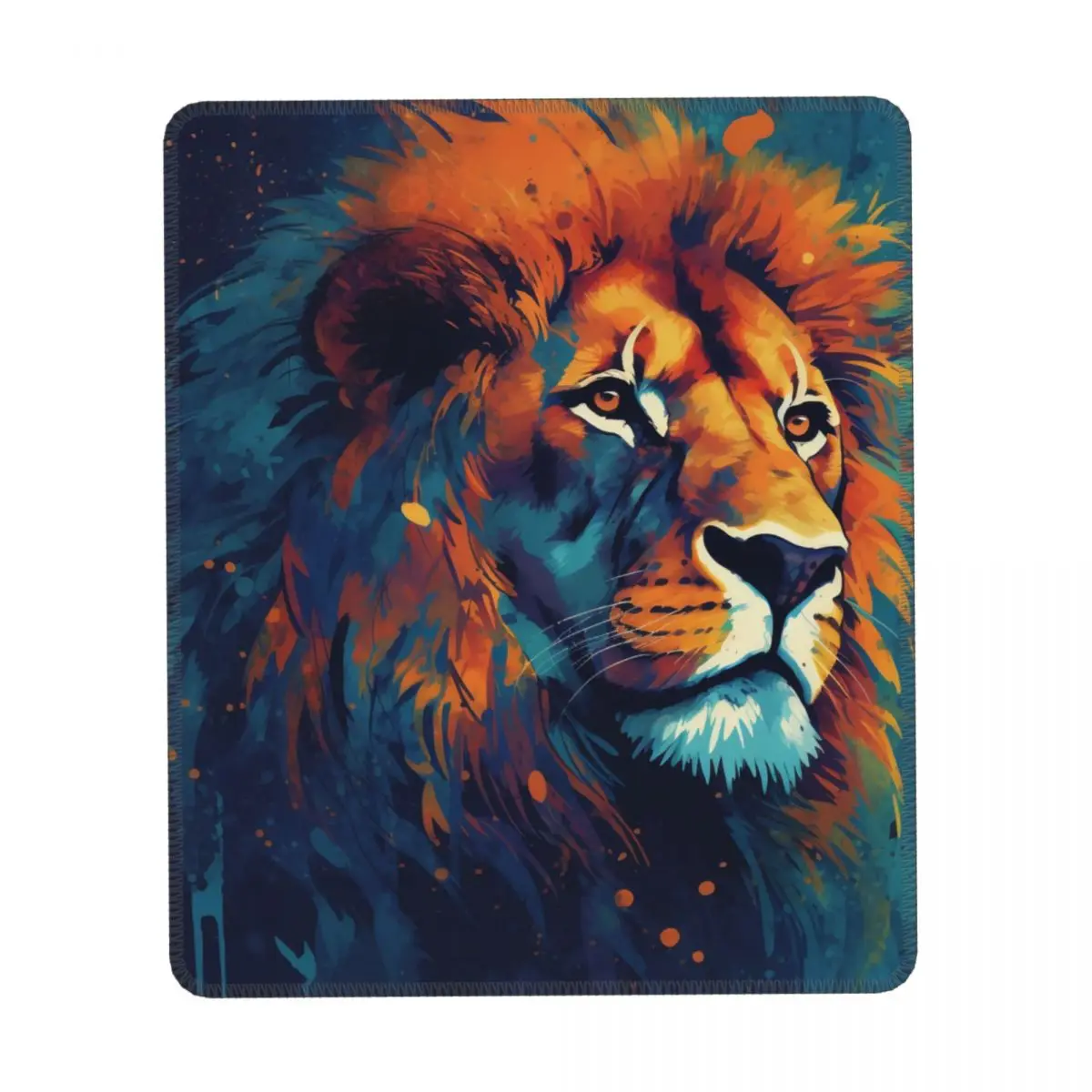 

Lion Vertical Print Mouse Pad Abstraction Editorial Illustrations Rubber Desktop Mousepad Anti-Slip Simple Kawaii Mouse Pads