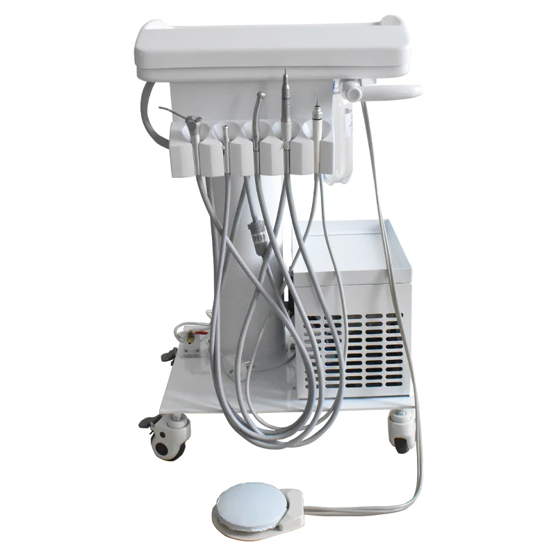 

Portable Mobile Dental Unit Cart Dental Turbine Unit With Air Compressor For Clinic and Hospital Products