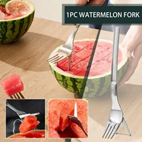 watermelon fork slicer cutter knife multipurpose steel kitchen fruit cutting tools practical tableware