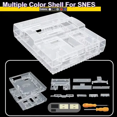 TicKnot, версия для США, оболочка для SNES, оболочка, прозрачная коробка для SNES, фотография