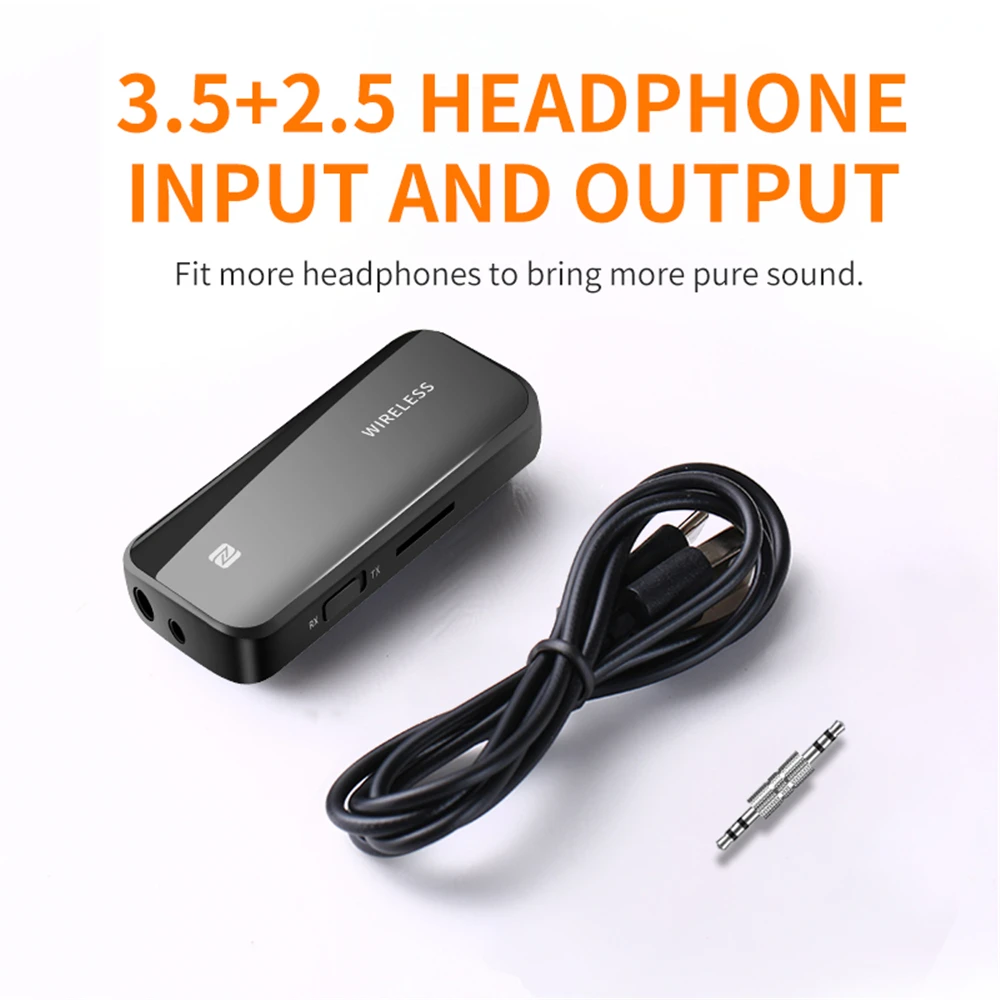 

Беспроводной приемник Bluetooth, передатчик NFC BT5.1, автомобильный комплект Bluetooth, воротник с зажимом, стереозвук, TF, функция фотографирования