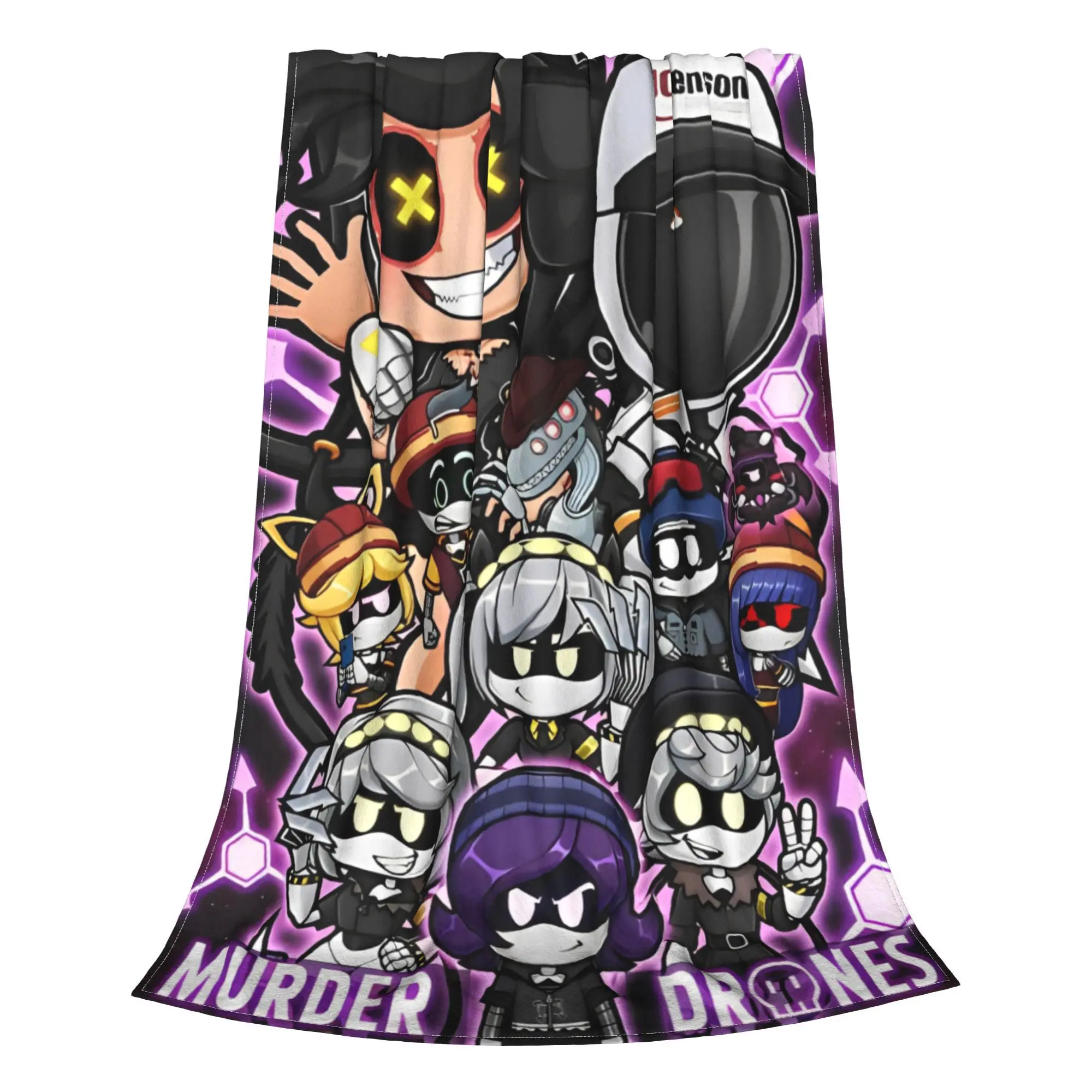 Плед Chibis KILLING Drones для кушетки Uzi мягкое пушистое плюшевое одеяло 50x60 дюймов