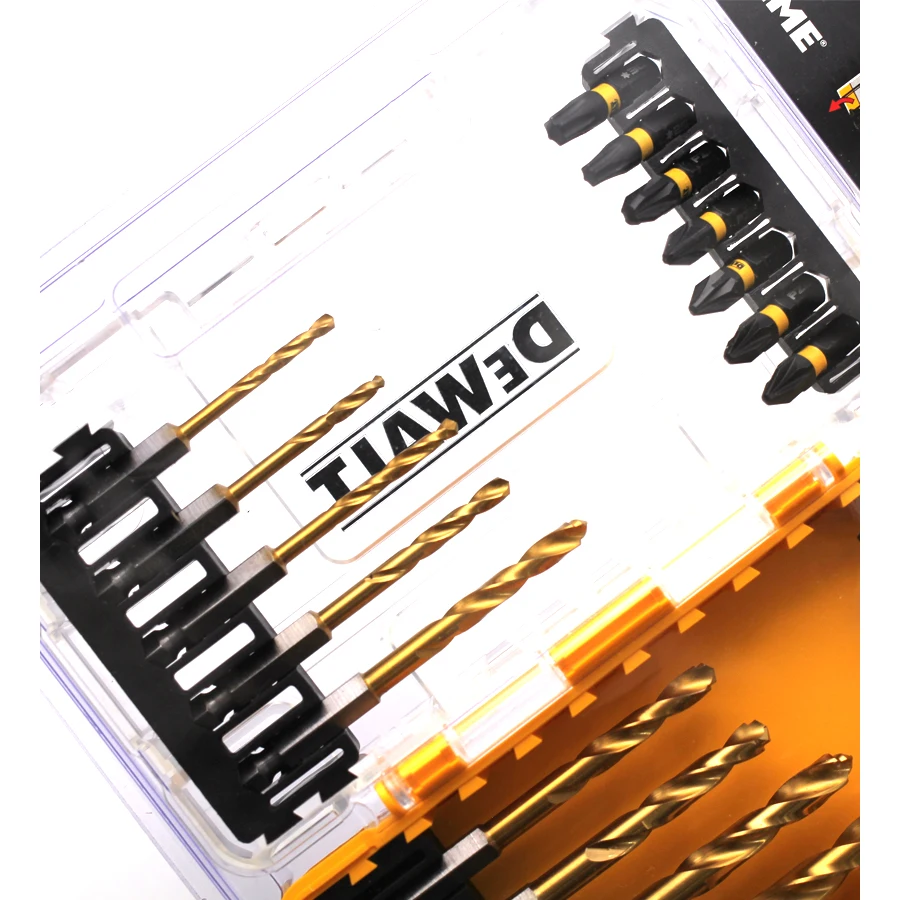 Набор бит для дрели DEWALT Flextorq 24 шт. металлические спиральные сверла аксессуары