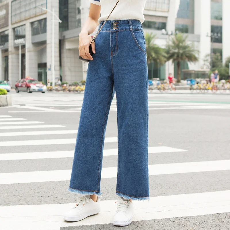Vintage Jeans Woman High Waist Streetwear Female Clothing Straight Leg Jeans Women 2022 Denim Korean Fashion T19