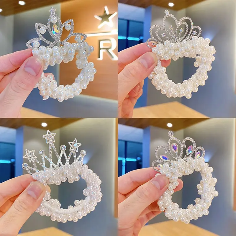 

1 шт., Детские резинки для волос с жемчугом