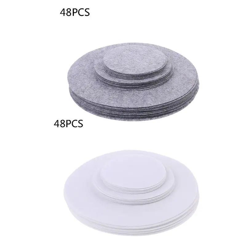 Of 48 Soft Felt Plate Dividers 3 Sizes Pan Separator Pads Co