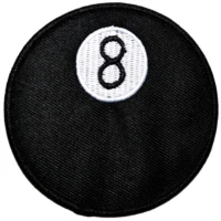 5 pcs black 8 ball billiards eightball pool game embroidered iron on patch size%e2%89%887 4cm applique thermocollan encanto %e3%83%af%e3%83%83%e3%83%9a%e3%83%b3