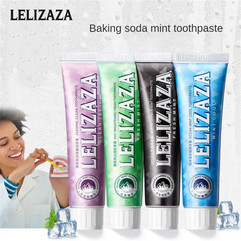 

Зубная паста для удаления пятен, свежее дыхание, пищевая сода, зубная паста, отбеливание зубов, натуральные ингредиенты, мятный цвет