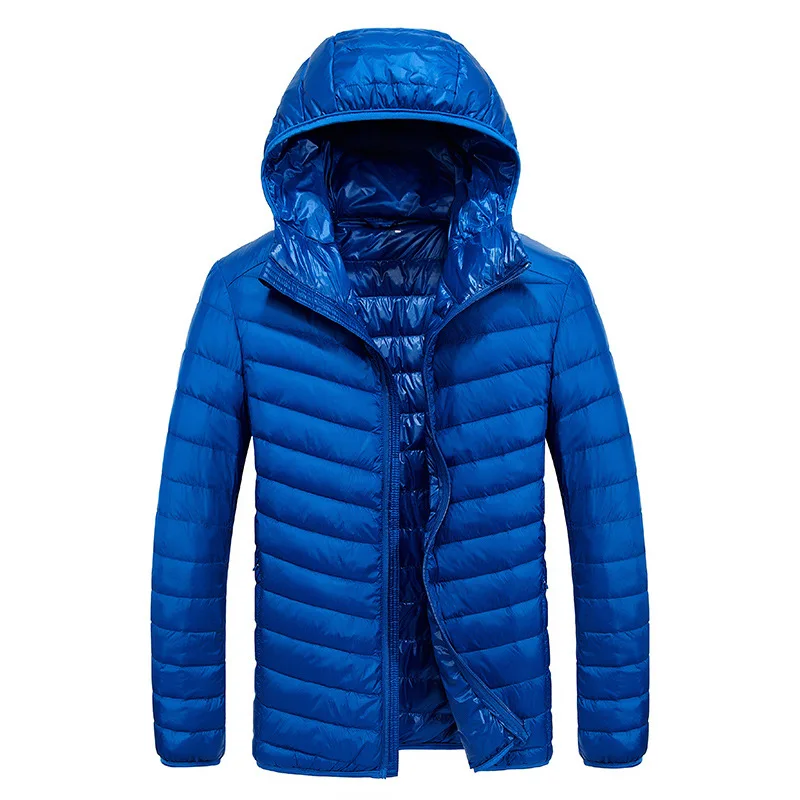 White Duck Down Jacket Male Windproof Waterproof Parkas Coats Ultra Light Stand Collar Male
