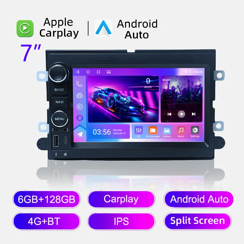 

Мультимедийный Проигрыватель Android Для Ford F150 F250 F350 Fusion Mustang Explorer Edge Focus С 7-дюймовым Сенсорным Экраном