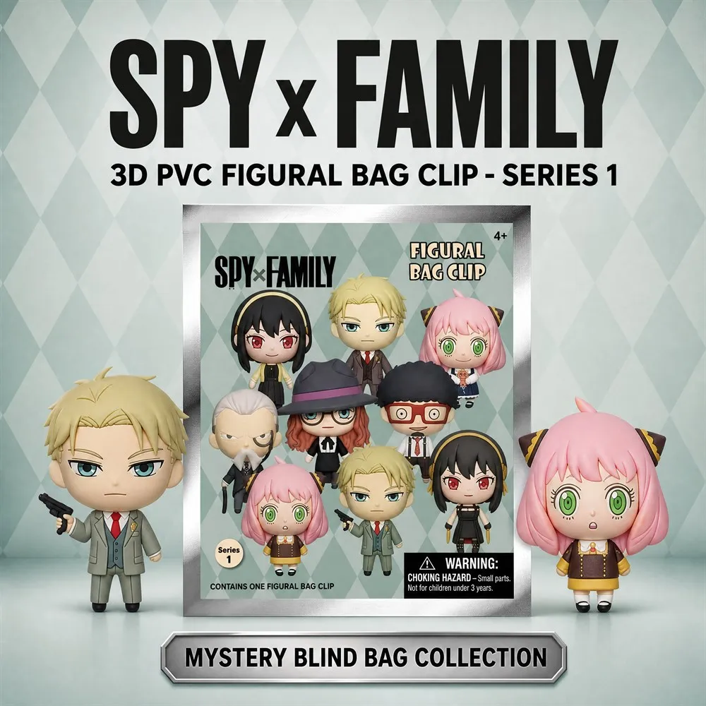 Фото Брелок-подвеска для рюкзака Spy x Family 3D из ПВХ, аниме-чиги-кукла, серия 1/2, подарок №1