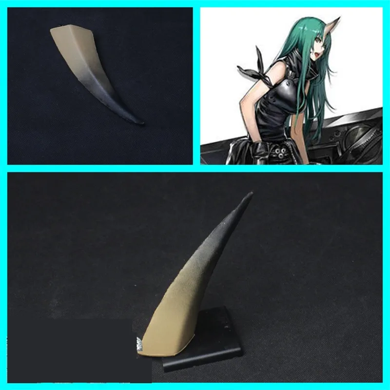 

New Game Arknights Cosplay Hoshiguma Horns Head Clip Headwear Hairwear Cosplay Props Cosplay Accessories Hair Clip Halloween