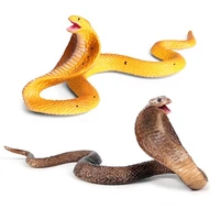 simulation reptile model cobra viper amphibian king cobra model trickery toy ornament