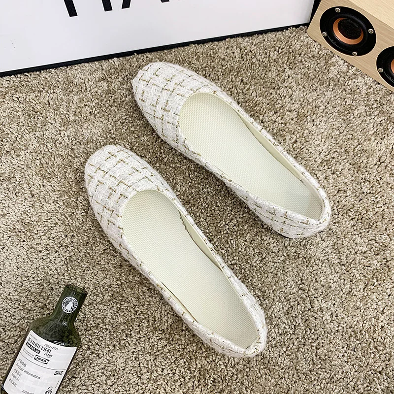 Spring and autumn flat shoes fashion leisure Women's flat shoes Round Toe Canvas Upper   comfortable boutique shoes