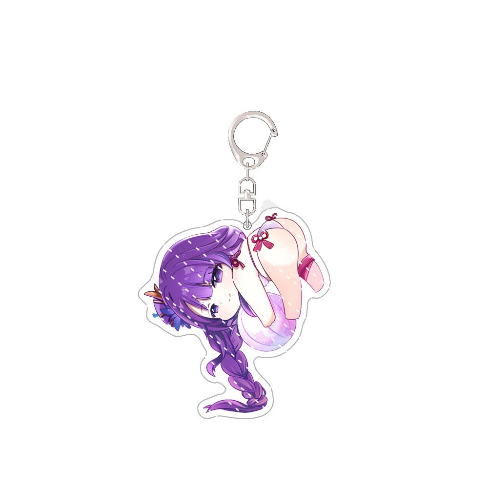 Игра Genshin Impact Sangonomiya Kokomi Shenhe Raiden Shogun Nahida косплей костюм брелок акриловый кулон