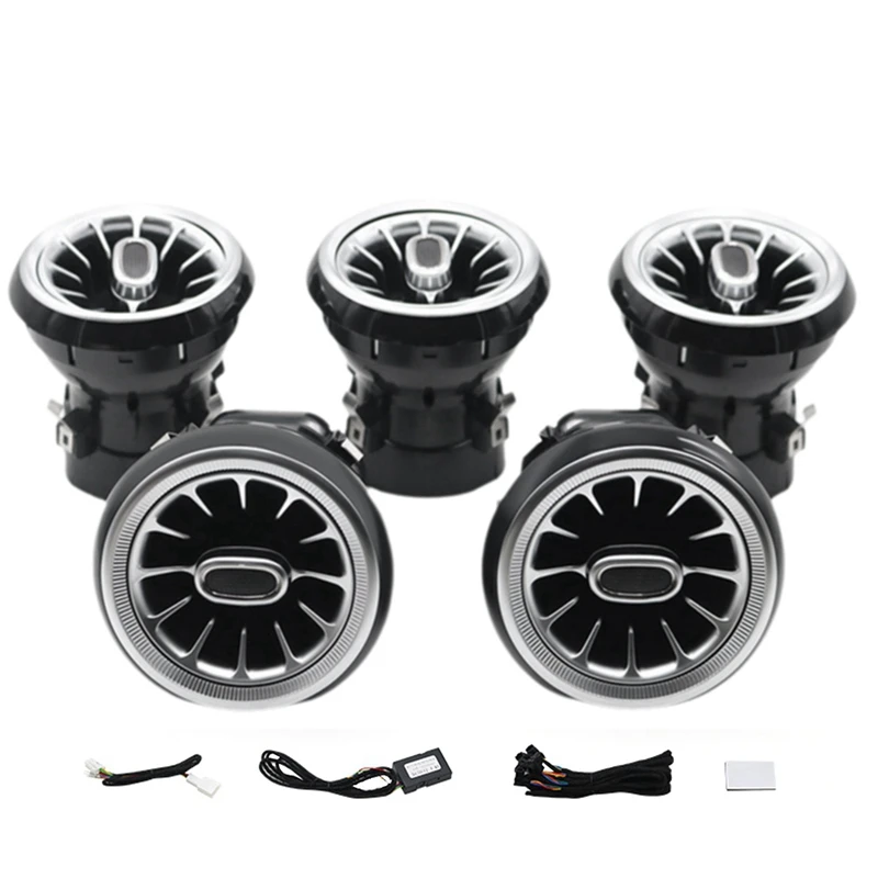 Автомобильная лампа для атмосферного освещения 12 цветов вентиляционная решетка