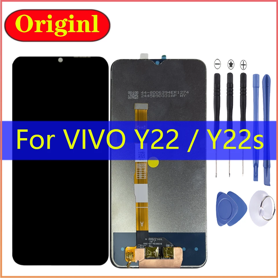 

Оригинальный ЖК-дисплей 6,55 дюйма для VIVO Y22 V2207 Y22s V2206, ЖК-дисплей для мобильного телефона, сенсорный экран, сменный дигитайзер в сборе