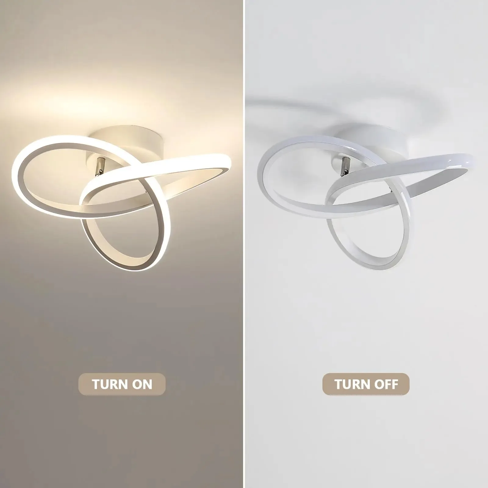 Современная Бытовая лампа IRALAN простой потолочный светильник в трех цветах для