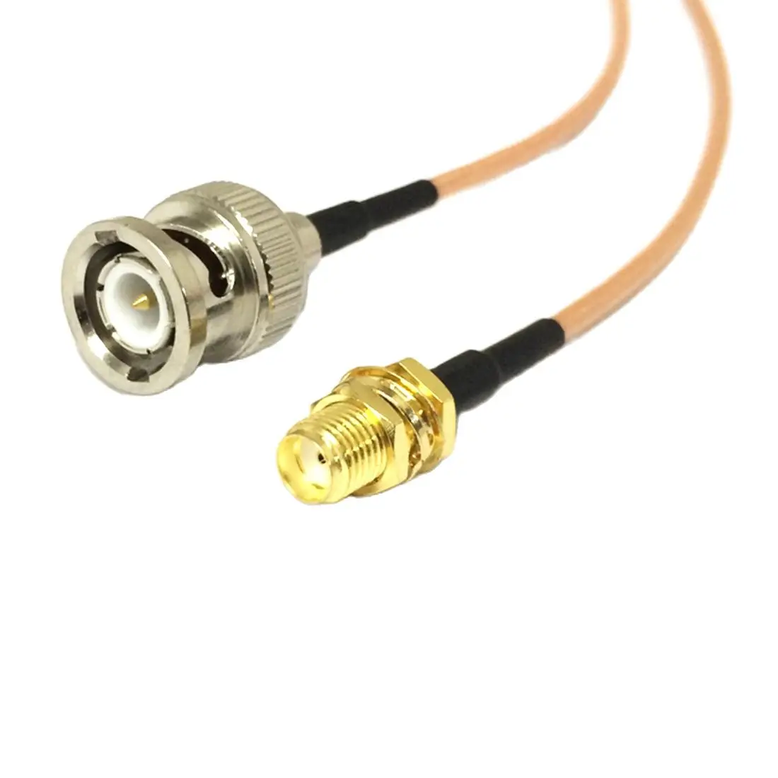 

Переходник с гнездовой гайкой SMA, штекер BNC, ОТРЕЗОК кабеля, адаптер rg316, быстрая доставка, 15 см, оптовая цена