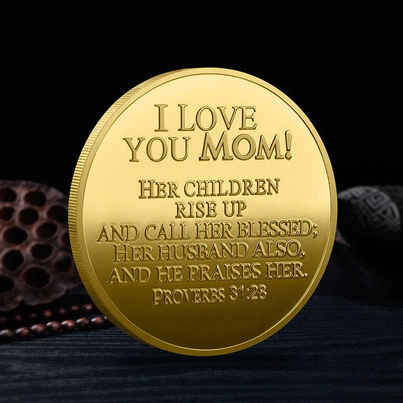 Сувенирная монета на женский день похвала мамы предсказания 31 коллекционные