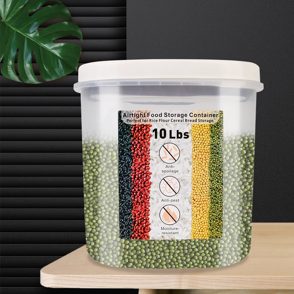 

5KG Insect-Proof Moisture-Proof Rice Bucket Pet Dog Food Store Box Sealed Jar Cereals Bucket Kitchen Food Storage Box