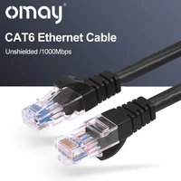 cat6 ethernet network cable utp rj45 round flat twisted pair patch cord for computer pc internet router laptop 10m 15m