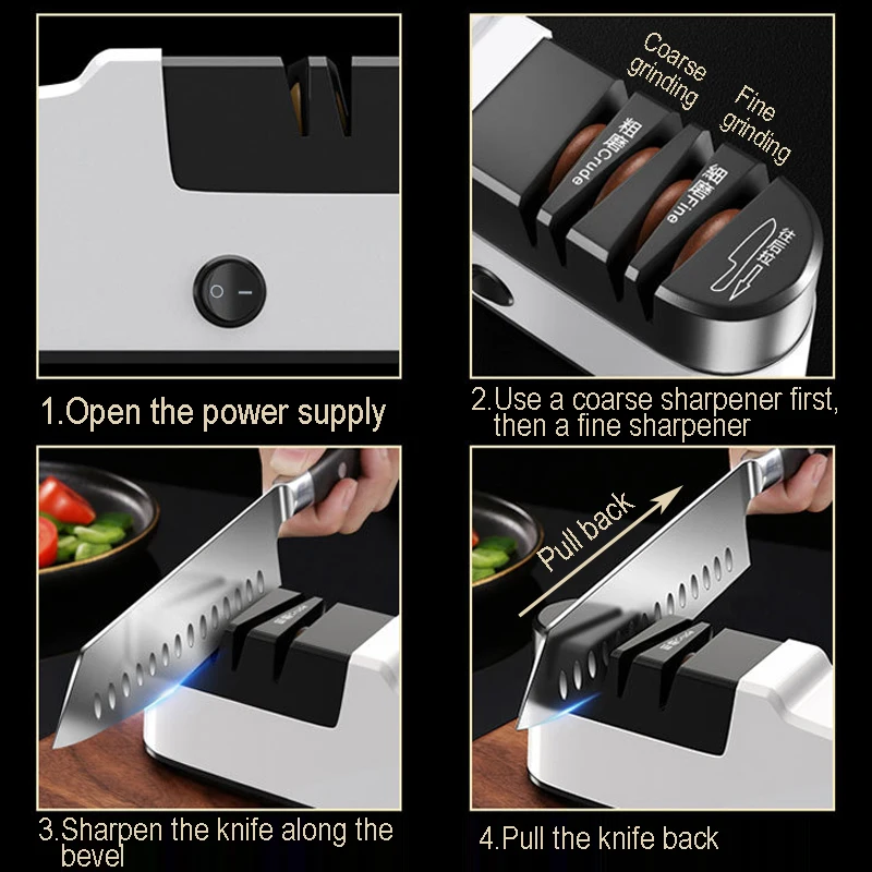 Electric Wireless Knife Sharpener USB Charging Automatic For Knives Fast Sharpening Machine Kitchen Accessories |