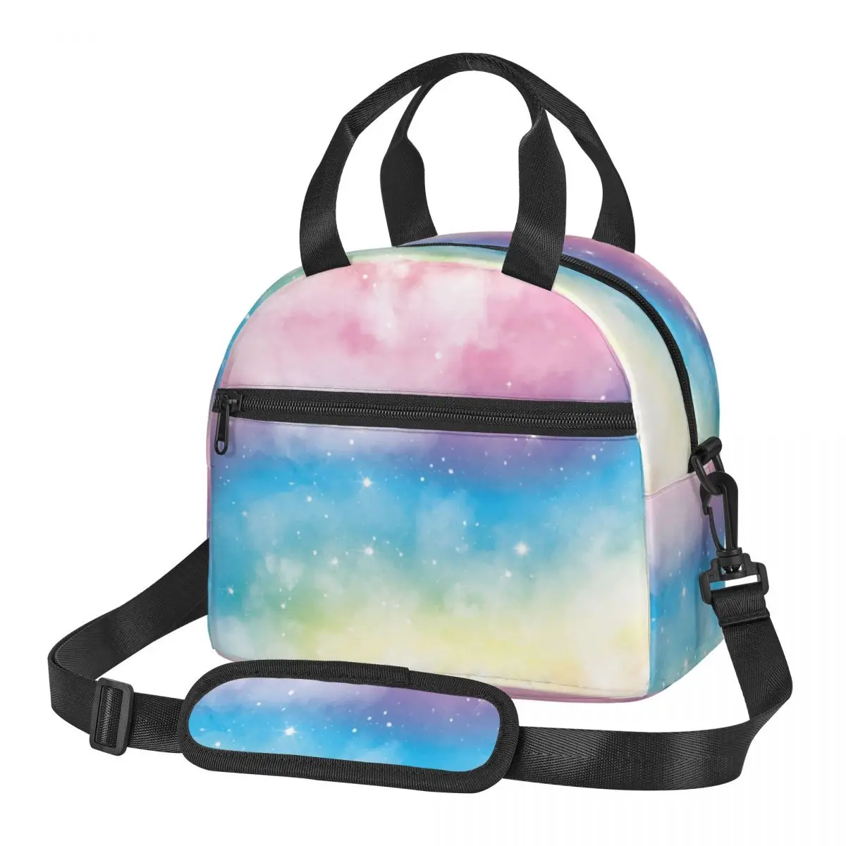 

Thermal Insulated Bag Lunch Box Gradient Pastel Sky Lunch Bag Fridge Bag Cooler Handbag Food Bag