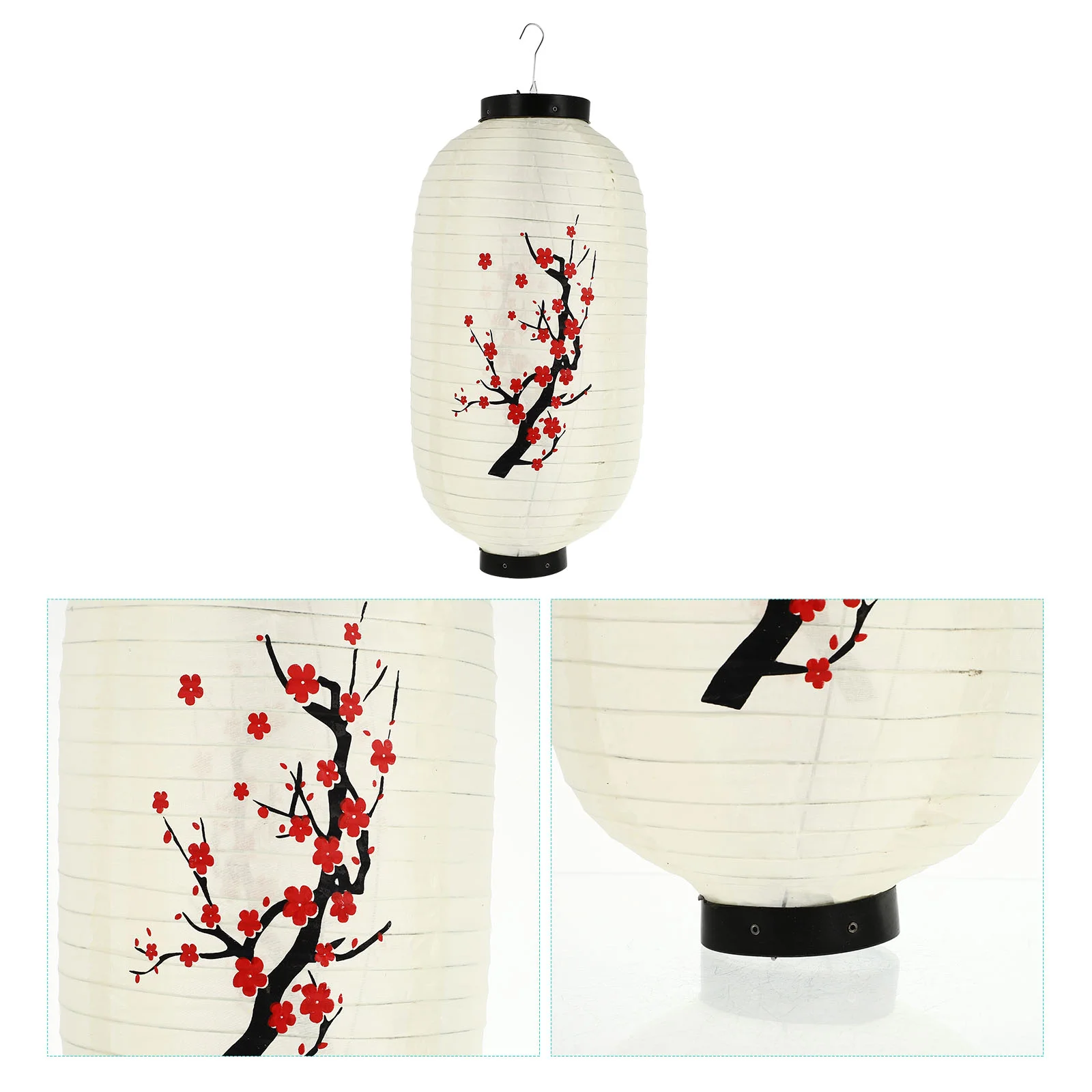 

Plum Lantern Outdoor Decor Japanese Red Lantern Hand-Pulled Noodle Round Paper Lanterns Wrought Iron Decorative Paper Lantern