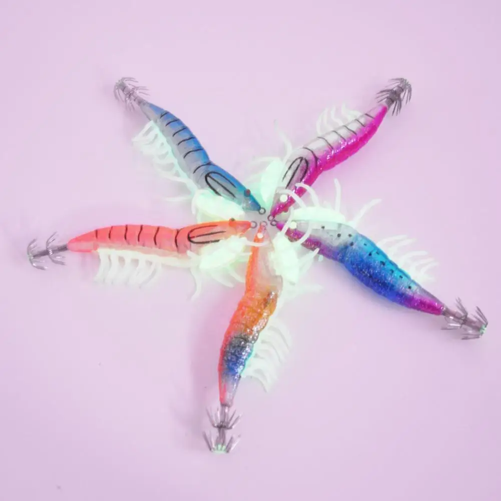 

5 шт., Мягкая Блестящая силиконовая приманка «Карп» для рыбалки