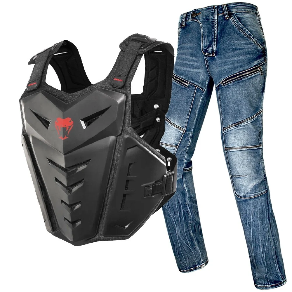 

HEROBIKER мужские мотоциклетные костюмы с защитой шеи на лето
