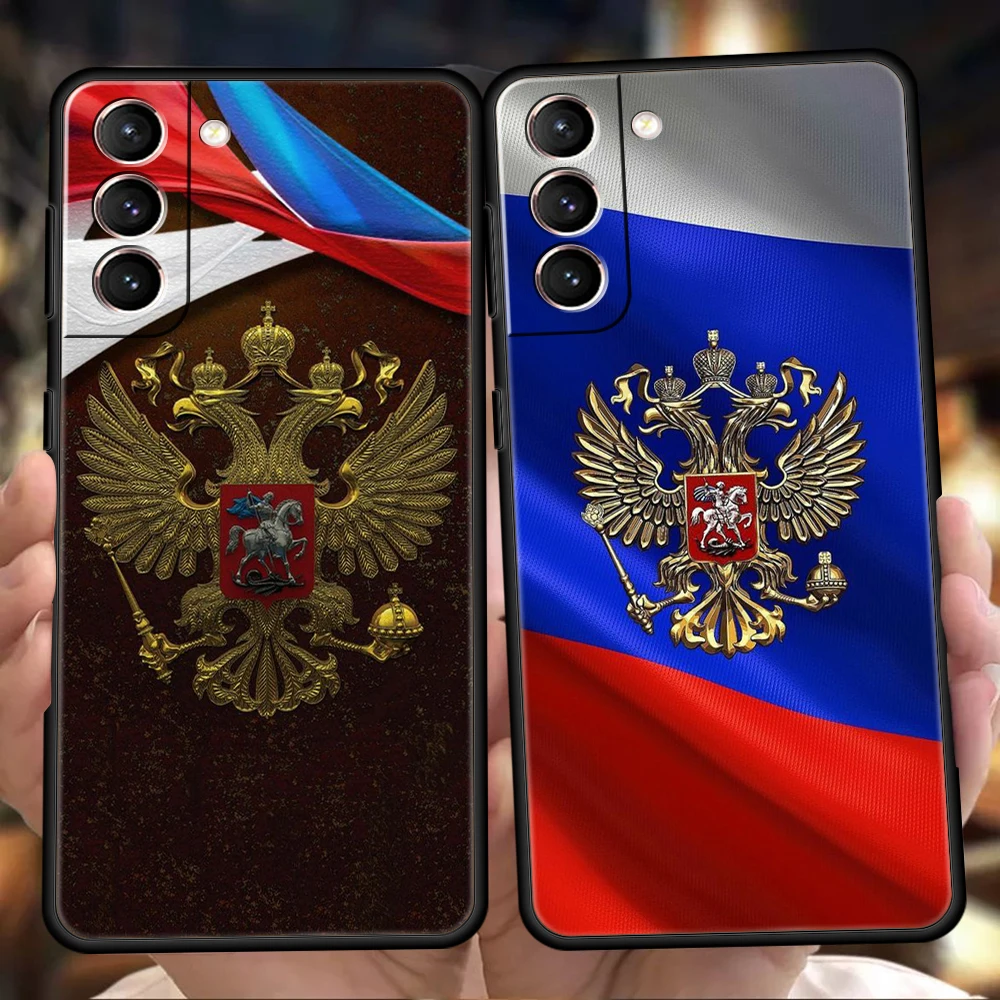 

Russian Flag Case for Samsung Galaxy S23 S22 S20 S21 FE Ultra S10 S10E S9 M22 M32 Plus S7 EDGE 5G Silicone Phone Cover Capas Bag