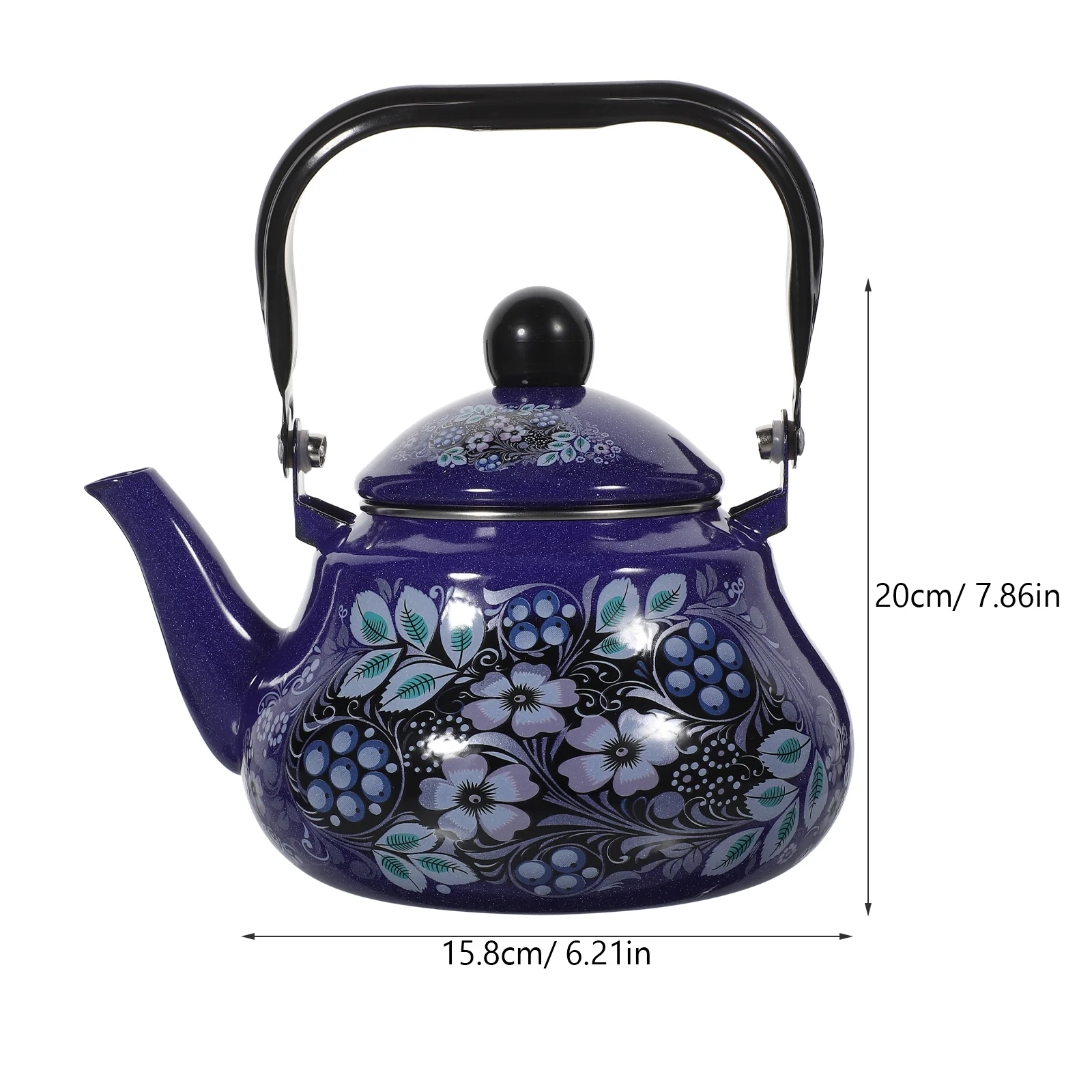 Эмалированный чайник портативный зеркальный для плиты маленький Универсальный