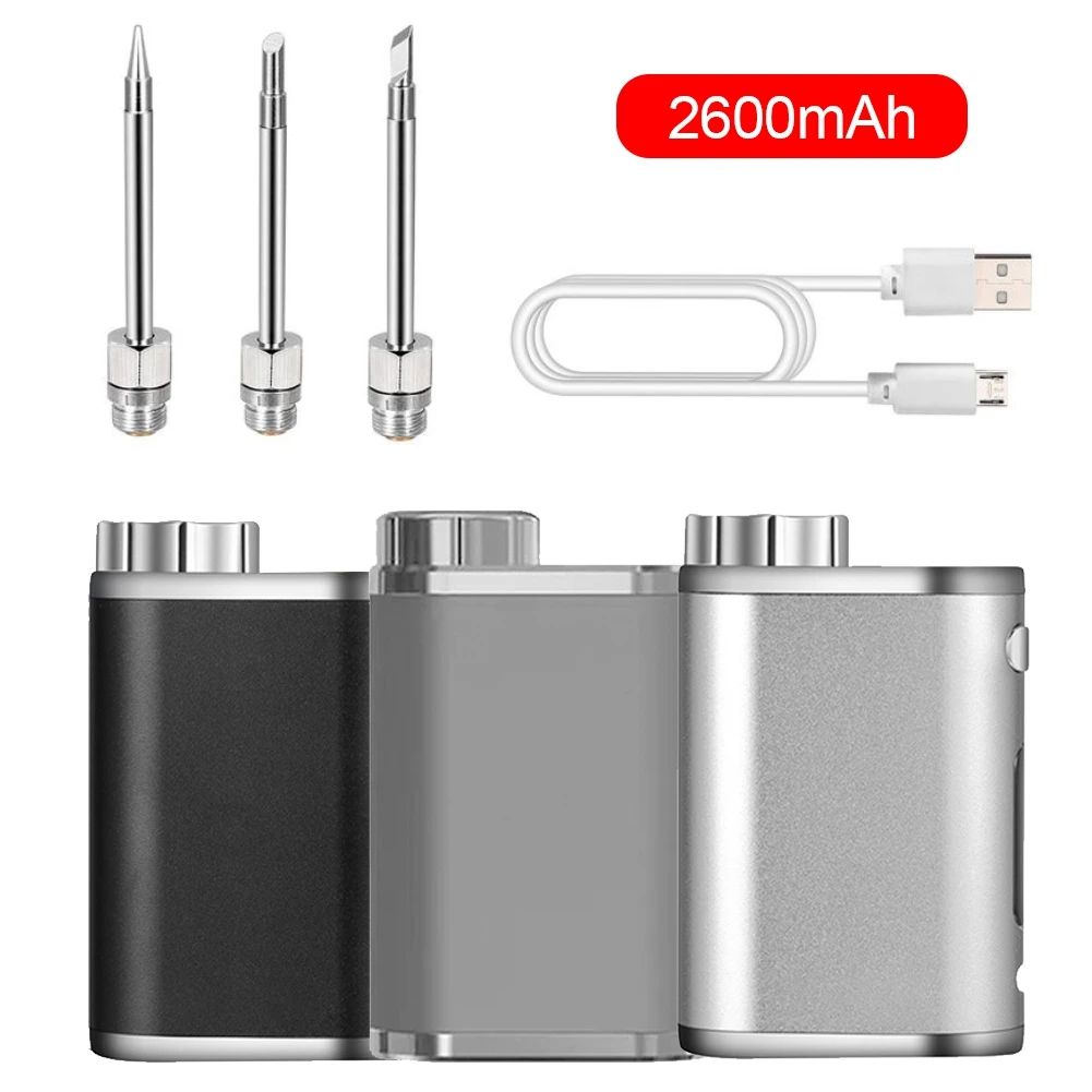 Портативный перезаряжаемый паяльник USB-аккумулятор мощность 1–75 Вт уличный с 3