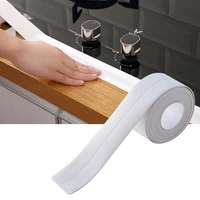 bathroom shower sink bath sealing strip sealant tape pvc self adhesive waterproof wall tape new for bathroom kitchen
