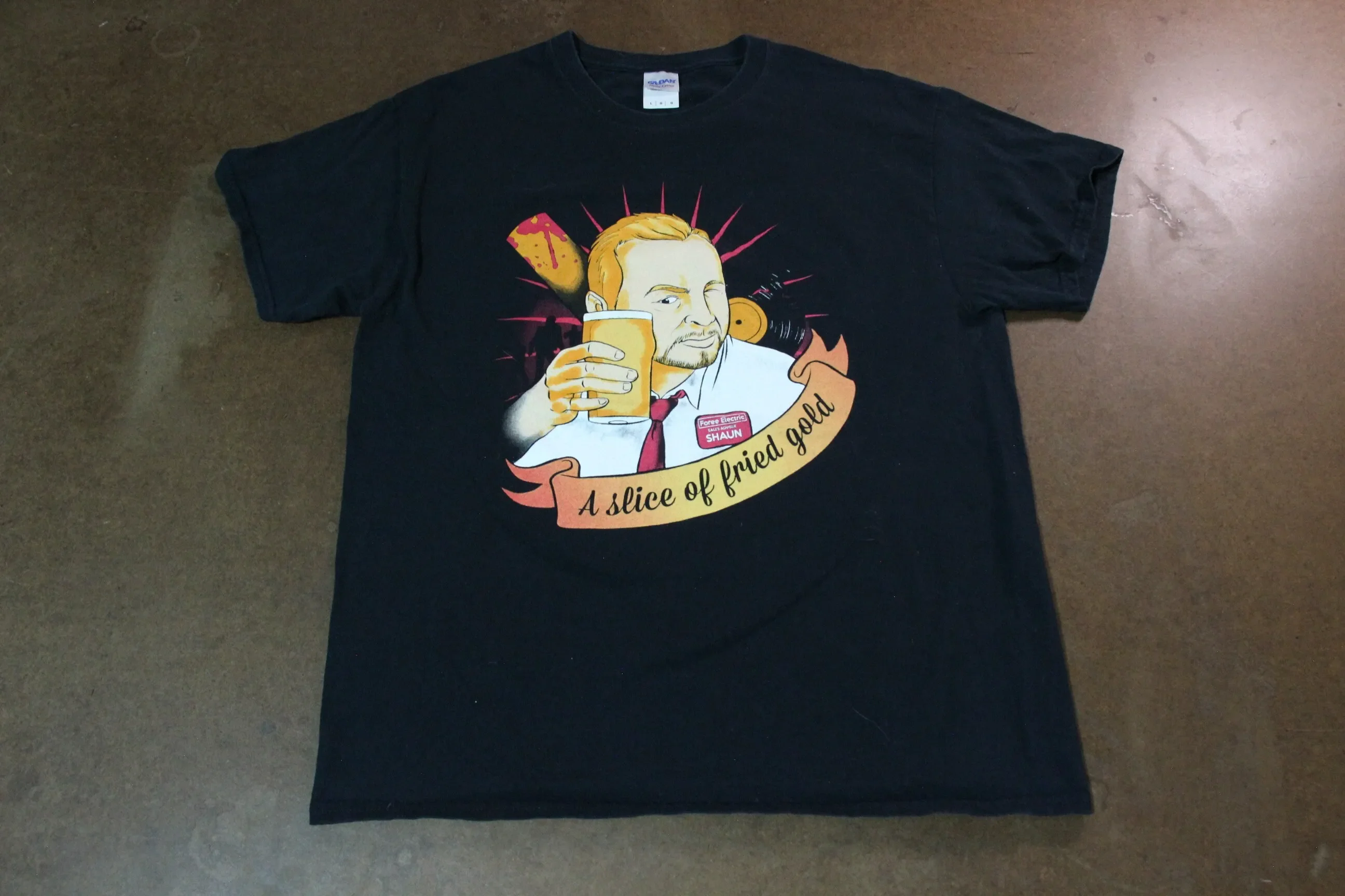 Винтажная футболка Shaun of the Dead/футболка из фильма ужасов зомби/рубашка с рекламным