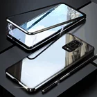 Двухсторонний Магнитный защитный чехол 360 для Xiaomi Redmi Note 9 9s pro max Note 8 pro 8T 9 X3 Nfc 10T, металлический чехол из закаленного стекла