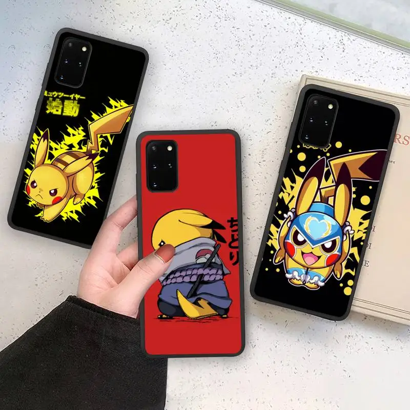 

Anime Pocket Pokemon PIkachu Phone Case Soft For Samsung Galaxy Note20 ultra 7 8 9 10 Plus lite M21 M31S M30S M51 Cover