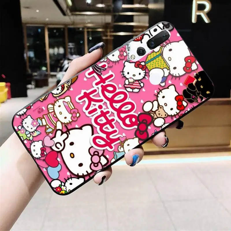 Милый чехол для телефона с мультяшным котом Hello Kitty Huawei Y6P Y8S Y8P Y5II Y5 Y6 2019 P Smart Prime Pro |