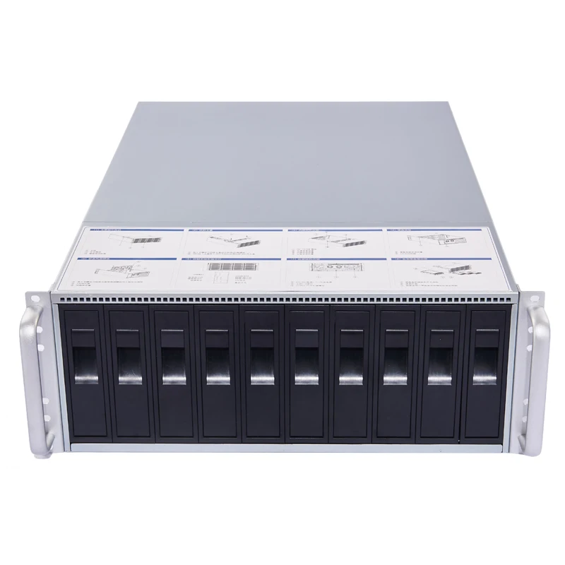 

Hot swap computer server case 4U 10bays industrial case in stock