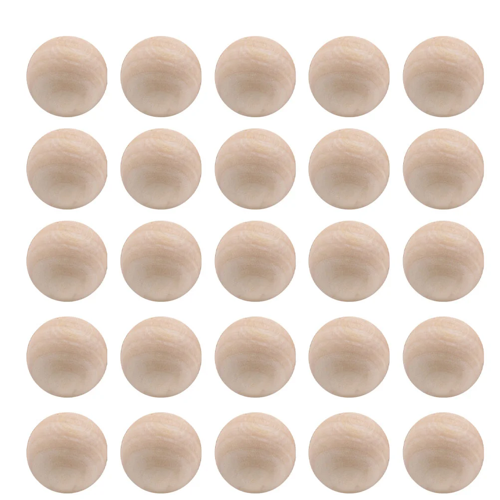 

200 Pcs Wooden Beads Necklace Blank Craft Balls Bamboo Creative DIY Accessories