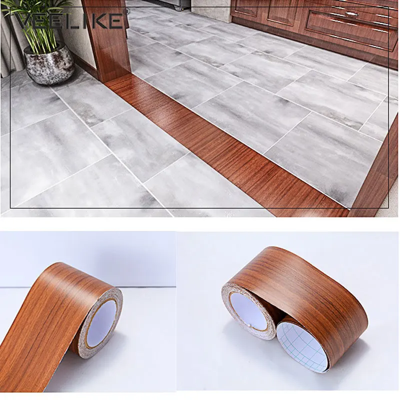 

Самоклеющиеся виниловые наклейки на пол деревянный стиль плинтус доска линия водонепроницаемая декоративная линия талии обои дверь шкафа ...