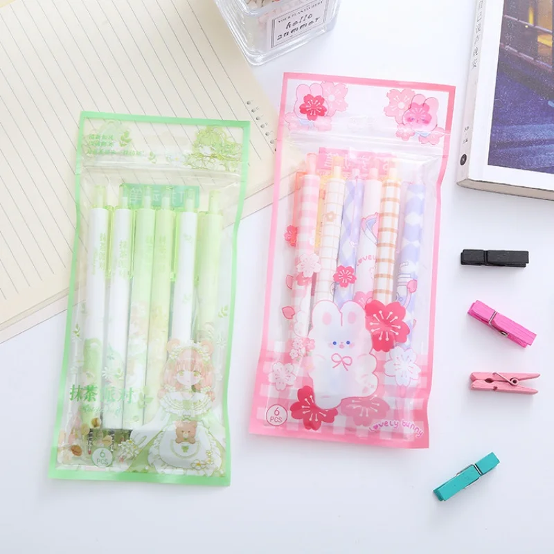 

Гелевая ручка маття в пакете, девушка, Сердце, розовый, зеленый цвет, шариковая ручка, Студенческая канцелярская кисть, ручка