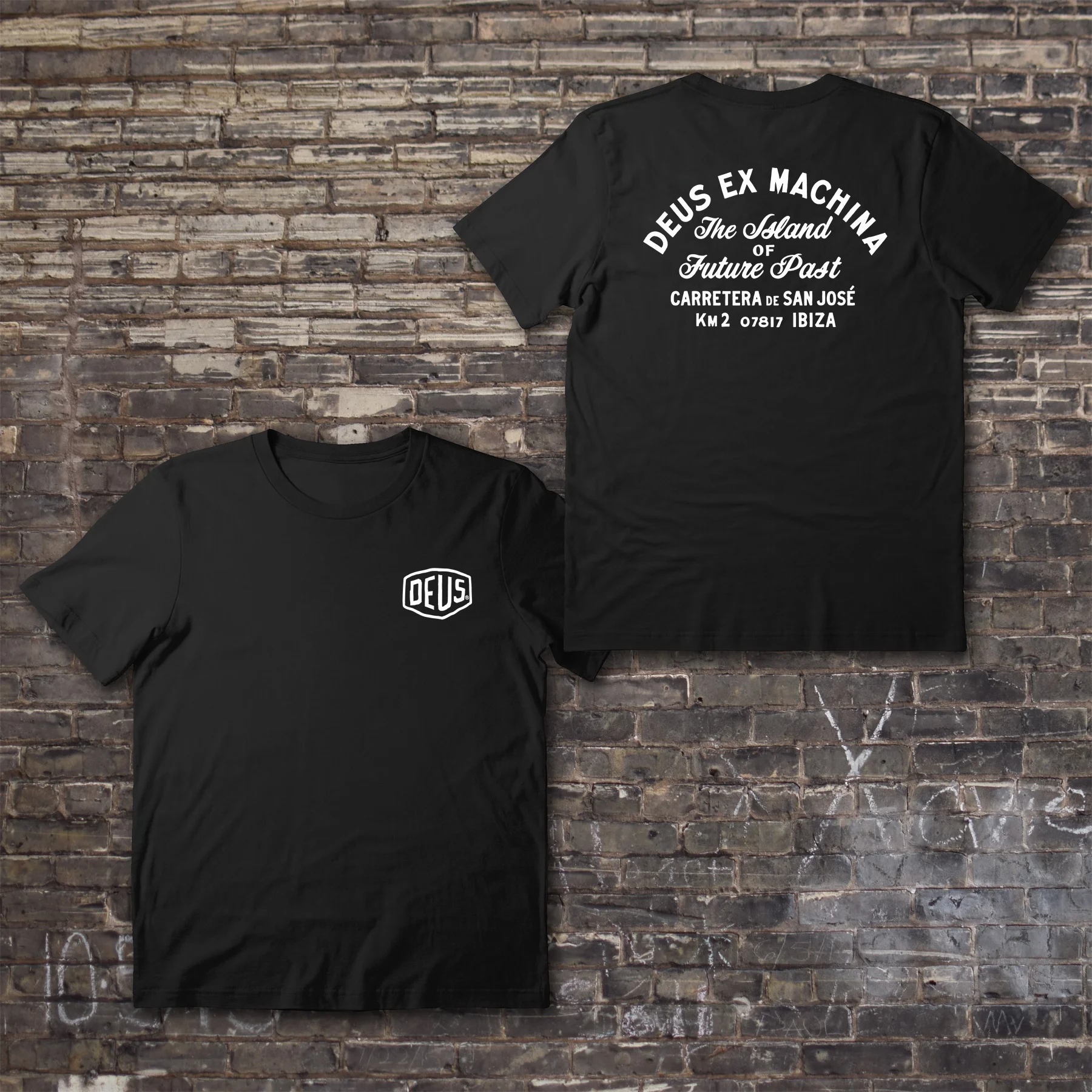 

Amazing Pure Cotton Summer Tees Male T Shirt Casual Oversized Essential Deus-Ex-Machina The Juture Past T-shirt Men T-shirts