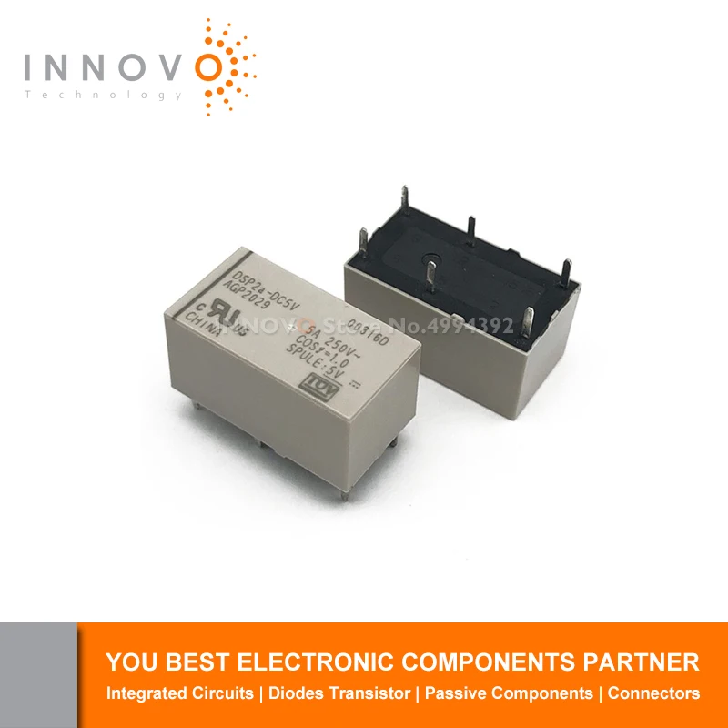 5 шт./лот DSP2A-DC5V DSP2A-DC12V DSP2A-DC24V реле Бесплатная доставка Новинка оригинал