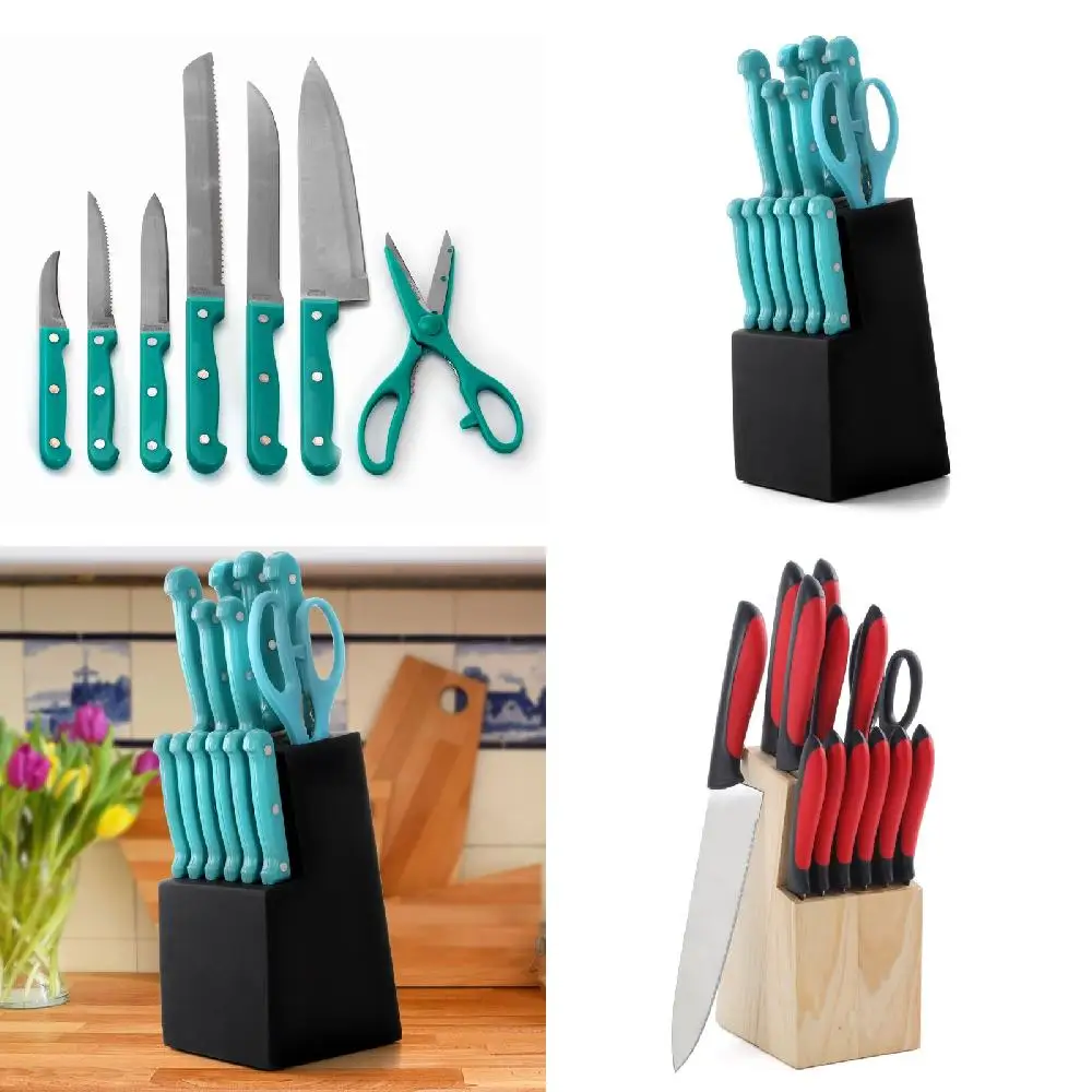 

. Durable and Reusable Teal Stainless Steel Cutlery Set - Essential Kitchen Tool for Home and Outdoor Use.