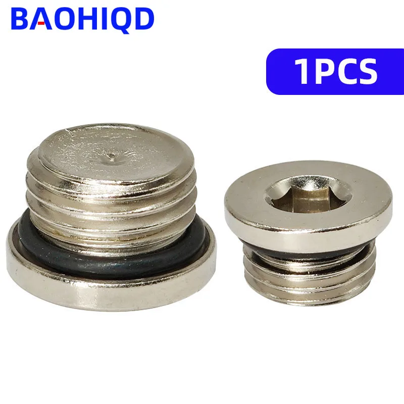 Латунная Труба с шестигранной головкой, медная заглушка, фитинг, 1/8 дюйма, 1/4 дюйма, 3/8 дюйма, 1/2 дюйма, 3/4 дюйма, наружная и внутренняя резьба, Соединительный адаптер