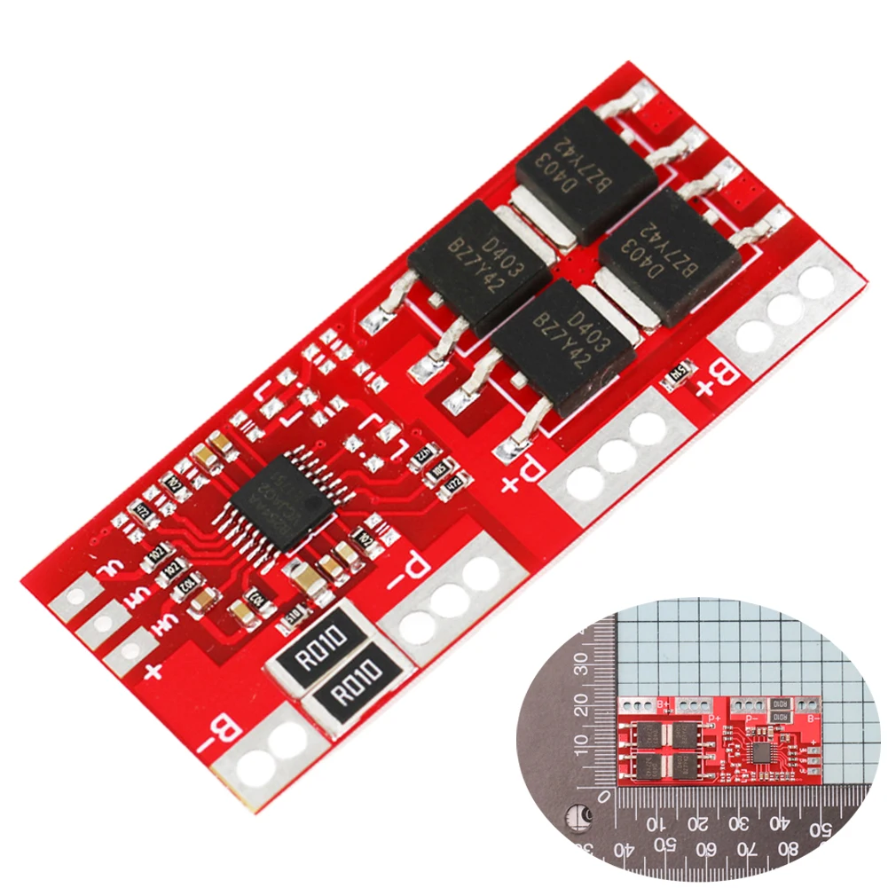 

1pcs 20-30A Protection Board 50*22*4mm Battery Protection Board For Welding Output Protecting Function Power Tool Batteries