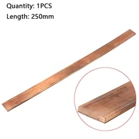1pcs 99 9 pure coppers coppers strip red coppesr pad coppers foil coppers plate bar diy cnc material 250mm length