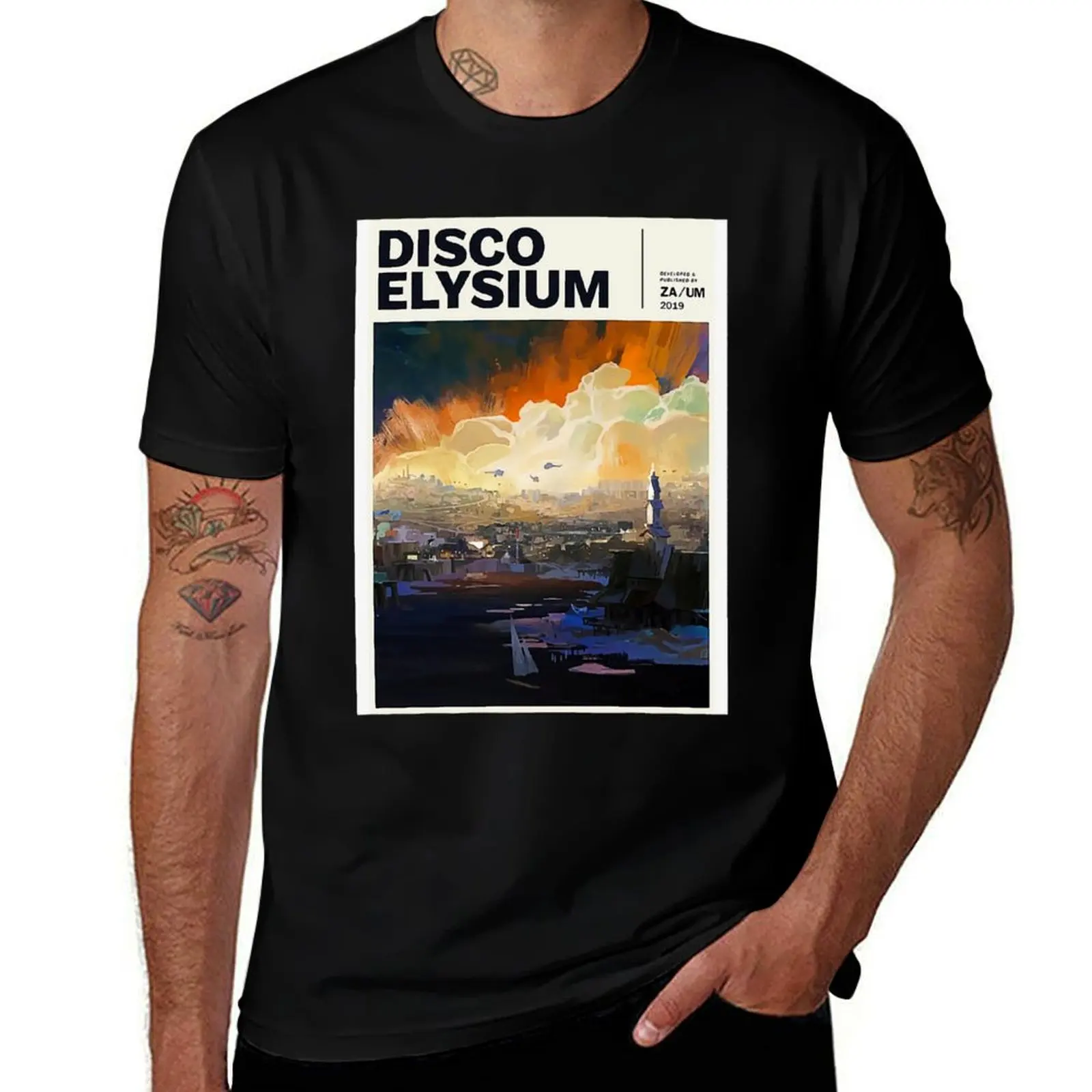 Фото Футболка Disco Elysium, мягкая, легкая, хлопковая. №1